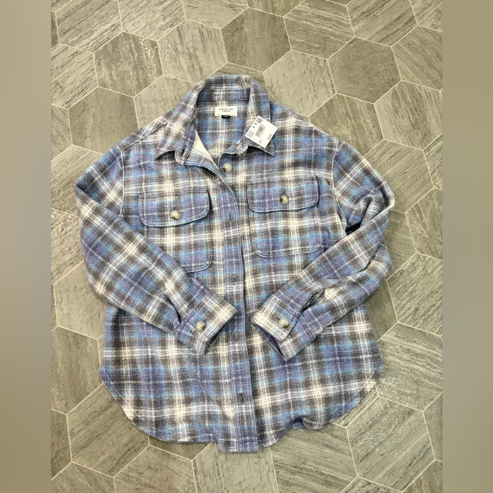American eagle shacket flannel